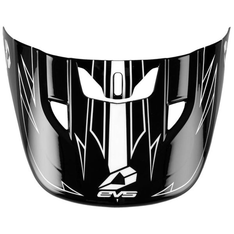 EVS T3 Pinner Helmet Visor 50-50 - Black/White HE21T3P50-VSRWH