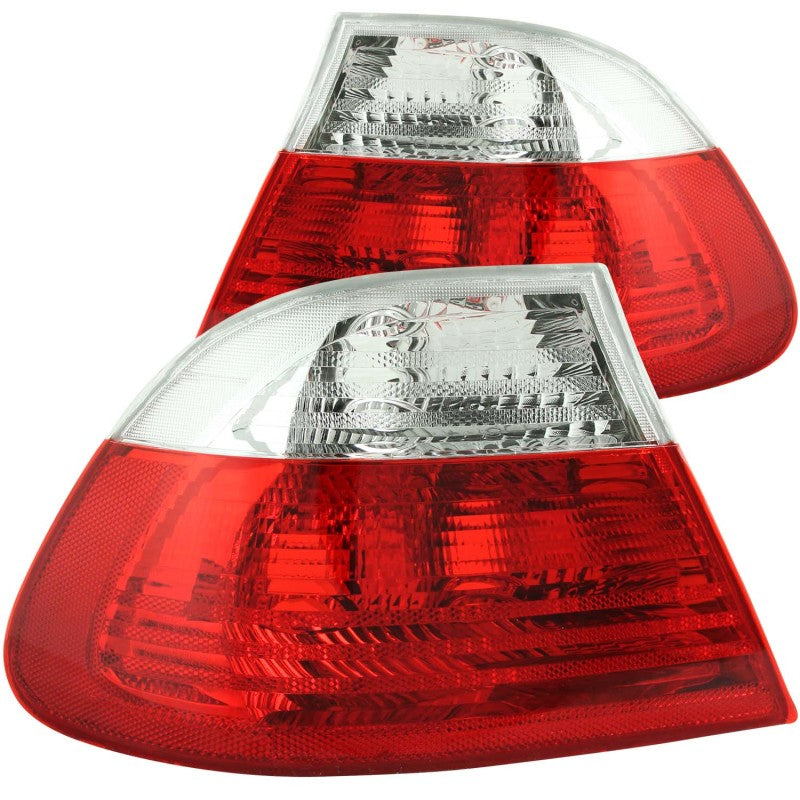 Anzo 2000-2003 BMW 3 Series E46 Tail lights Red/Clear 221217 Photo - Primary