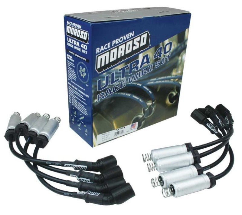 Moroso GM LS Ignition Wire Set - Ultra 40 - Unsleeved - Coil-On - 12in Wire - Black 73704 73704 User 1