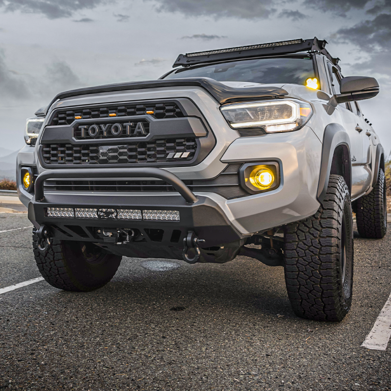 Cali Raised LED Cali Raised 16-23 Toyota Tacoma Stealth Bumper - Bull Bar / 32In Led Bar Spot CR3306 CR3306 Photo - Primary