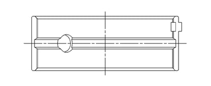 ACL Suzuki 4 1324cc G13A/BA .25mm Oversize Main Bearing Set 5M8337H-.25 5M8337H-.25 Technical Drawing