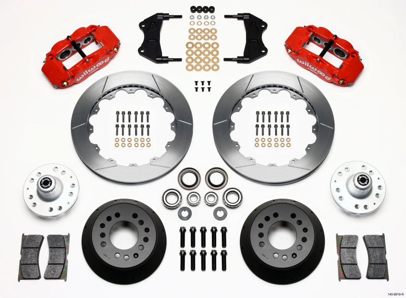 Wilwood Narrow Superlite 6R Front Hub Kit 12.88in Red WWE ProSpindle 140-9919-R 140-9919-R Photo - Primary
