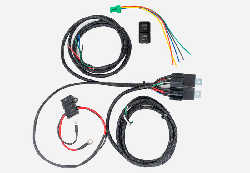 Cali Raised LED Cali Raised Wiring Harness For Dual Function Light Bar - Short Switch CR2446 CR2446 Photo - Primary
