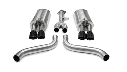 Corsa 86-91 Chevrolet Corvette C4 5.7L V8 L98 Black Sport Cat-Back Exhaust 14115BLK 14115BLK Photo - Primary
