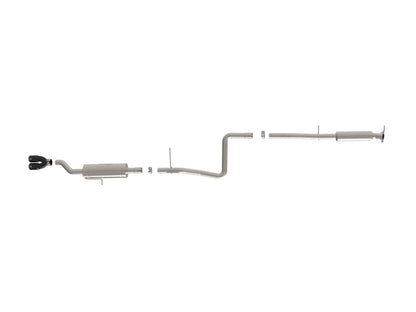aFe Takeda Series 2 1/2in 304 SS Cat-Back 14-19 Ford Fiesta L4-1.6L w/Black Tip 49-33134-B 49-33134-B Photo - Unmounted