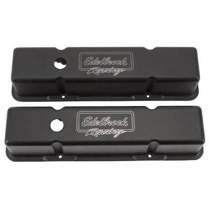 Edelbrock Valve Cover, Victor Series, Chevrolet, 1959-1986 262-400 CID V8, Tall 41733 Photo - Primary