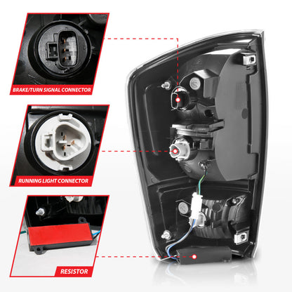 ANZO 16-21 Toyota Tacoma LED Tail Lights - w/ Light Bar Sequential Black Housing & Clear Lens 311400 311400 User 4