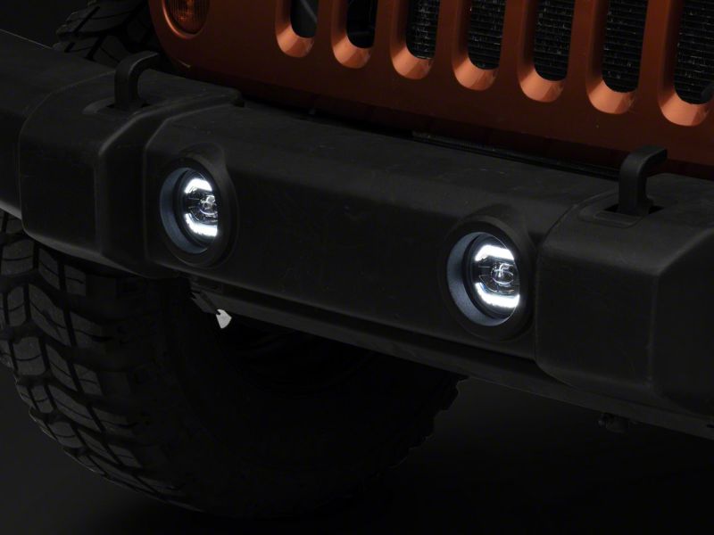 Raxiom 10-23 Jeep Wrangler JK & JL Axial Series LED DRL Fog Lights J127019 J127019 Photo - Close Up
