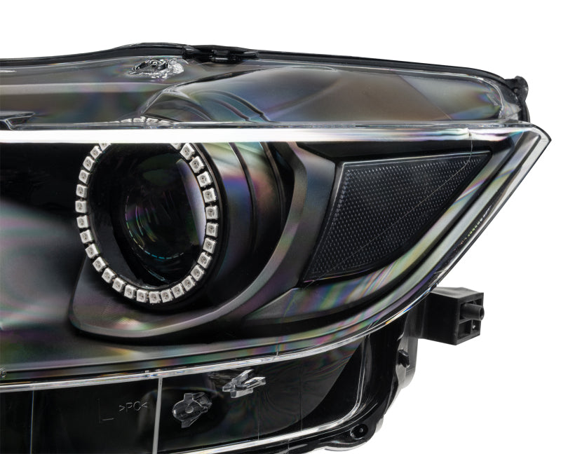 ORACLE Lighting Oracle 15-17 Ford Mustang Dynamic RGB+A Pre-Assembled Headlights - Black Edition - ColorSHIFT 8199-332 8199-332 Photo - Close Up