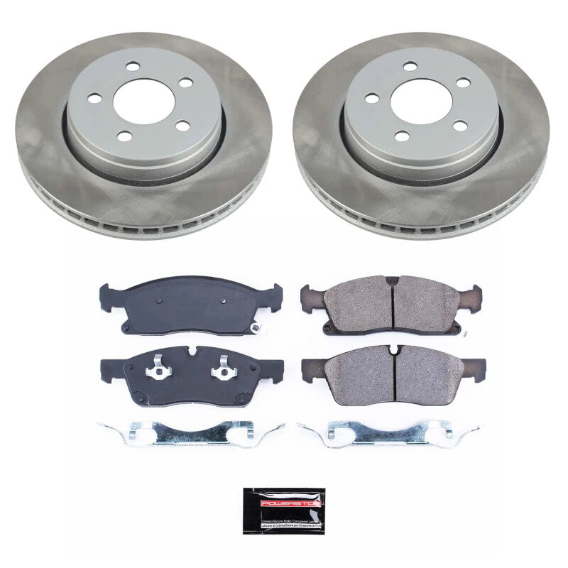 PowerStop Power Stop 11-16 Jeep Grand Cherokee Front Semi-Coated Rotor Kit SC5951 SC5951 Photo - Primary