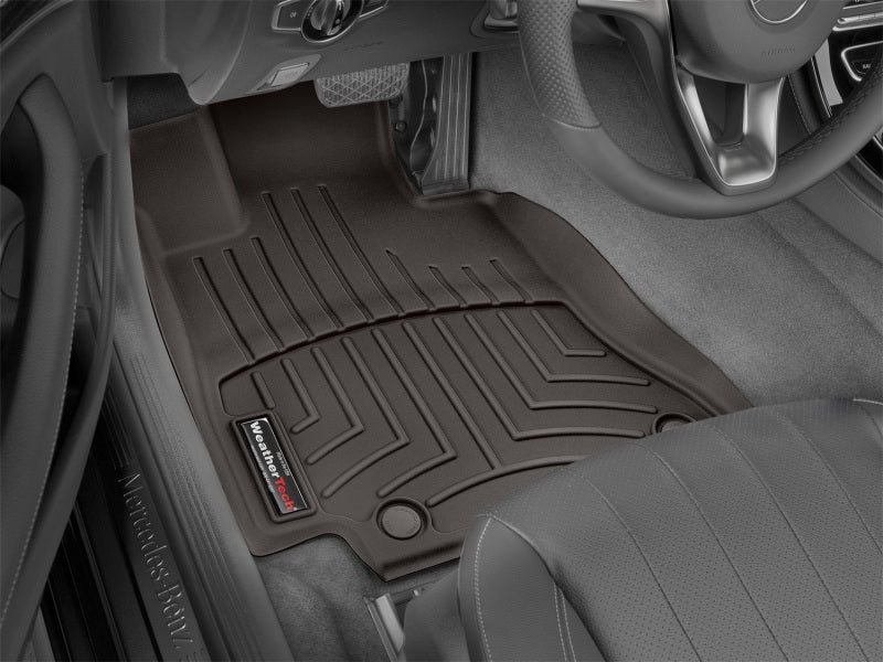 WeatherTech 2016+ Maserati Quattroporte Front FloorLiner - Cocoa (1 Grommet Style) 478831 478831 Photo - Primary