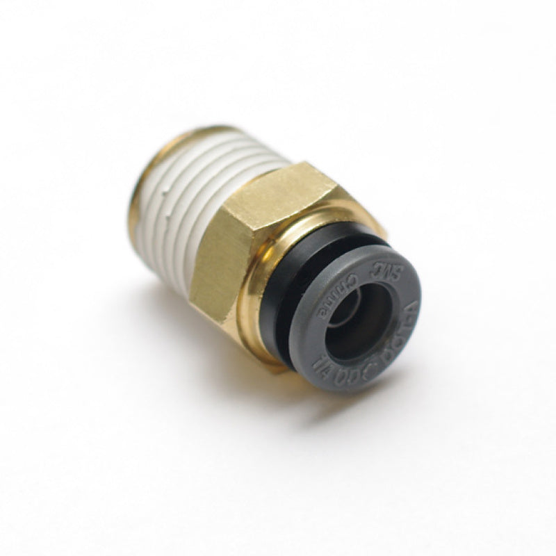 Ridetech Airline Fitting Straight 1/4in Male NPT to 1/4in 31954000 31954000 Photo - Primary