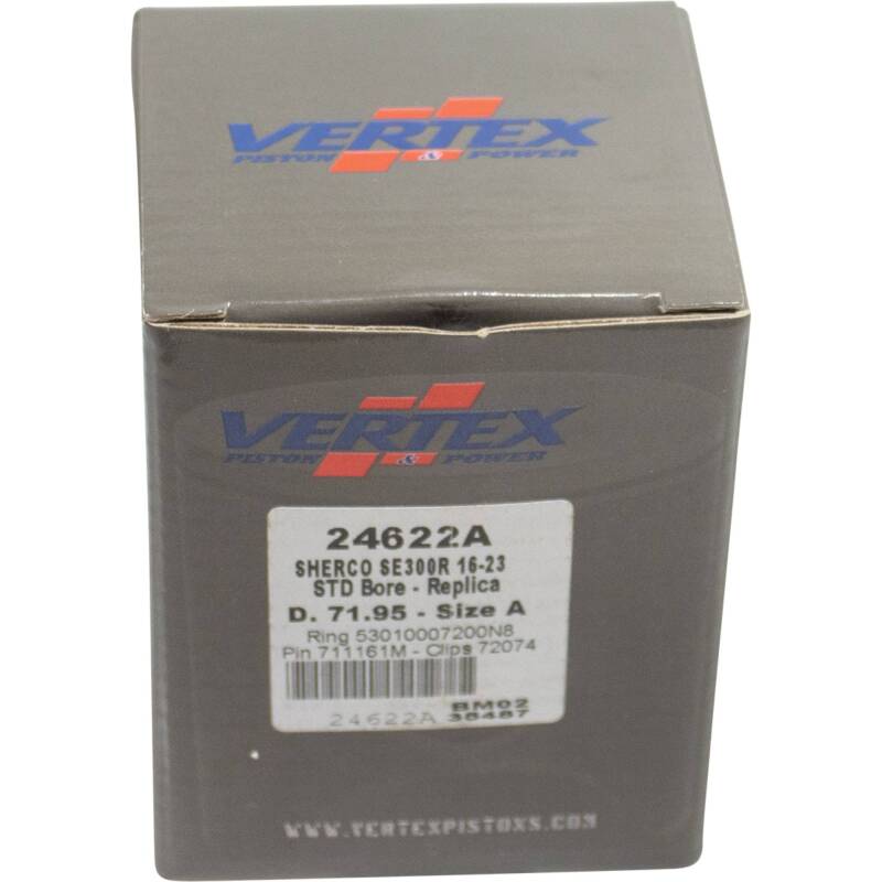 Vertex Pistons Vertex Piston 16-24 Sherco SE-R 300 300cc Cast Replica Piston Kit 24622A 24622A Photo - Primary