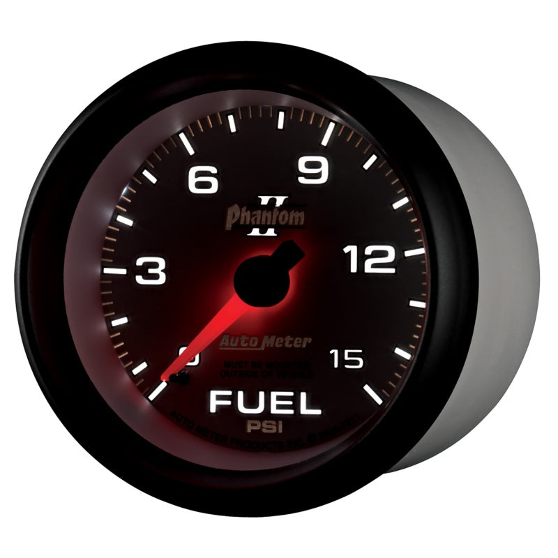Autometer Gauge, Fuel Pressure, 2 5/8", 15psi, Mechanical, Phantom II 7811 User 3