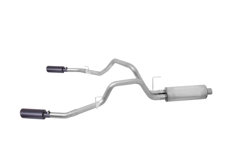 Gibson 11-14 Ford F-150 FX4 3.5L 2.5in Cat-Back Dual Split Exhaust - Black Elite 69540B 69540B Photo - Primary