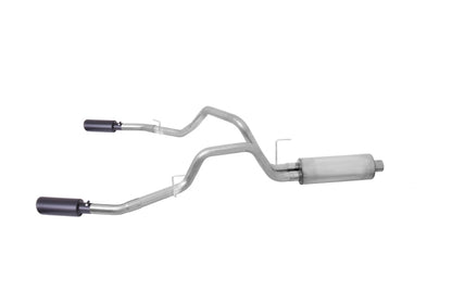 Gibson 11-14 Ford F-150 FX4 3.5L 2.5in Cat-Back Dual Split Exhaust - Black Elite 69540B 69540B Photo - Primary