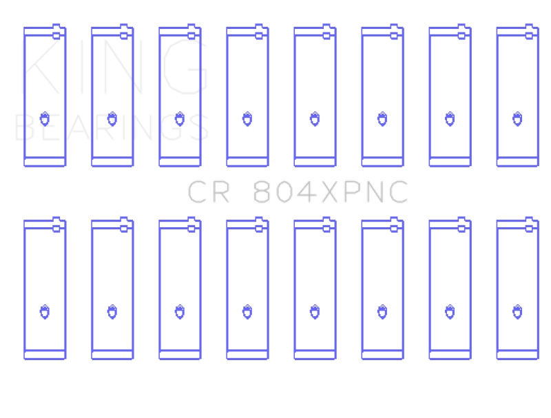 King Engine Bearings King Ford 260CI/289CI/302 5.0L Windsor (Size STDX) XP Tri-Metal Performance Connecting Rod Bearing CR804XPNCSTDX CR804XPNCSTDX Photo - Primary