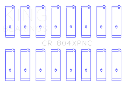 King Engine Bearings King Ford 260CI/289CI/302 5.0L Windsor (Size STDX) XP Tri-Metal Performance Connecting Rod Bearing CR804XPNCSTDX CR804XPNCSTDX Photo - Primary
