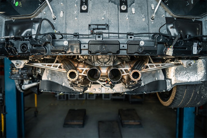 CORSA Performance Corsa 2023 Chevrolet Corvette C8 Z06 3in Valved Cat-Back Exhaust Muffler Delete Track System w/o Tip 21113 21113 Photo - Mounted