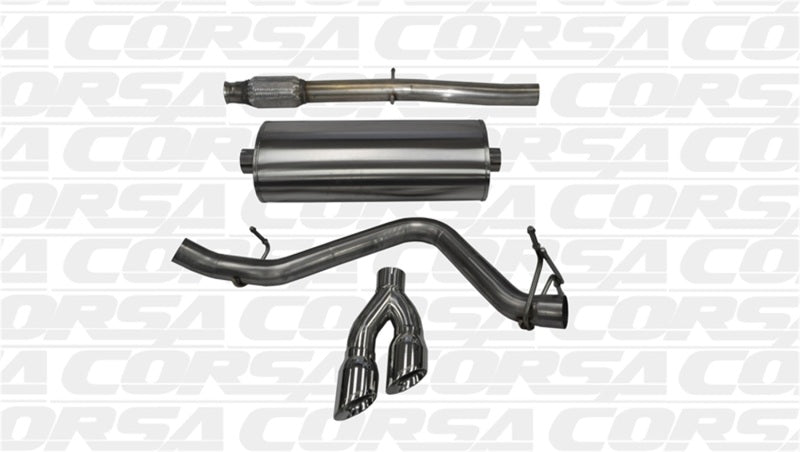 Corsa Performance 14 GMC Sierra/Chevy Silv 1500 Crew Cab/Std. Bed 5.3L V8 Polished Sport 14874 Photo - Primary