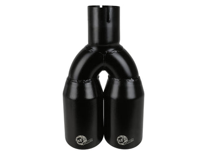 MACH Force-Xp 409 Stainless Steel Clamp-on Exhaust Tip 2.5in Inlet 3.5in Outlet - Black 49T25374-B12 49T25374-B12 Photo - Unmounted