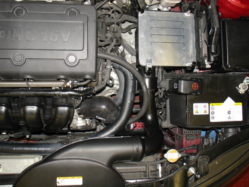 Injen 09-10 Kia Forte 2.4L 4cy Manual Only Black Cold Air Intake w/ Cover Plate SP1321BLK SP1321BLK Photo - Mounted