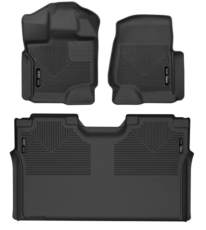 Husky Liners 15-19 F-150 SuperCrew Weatherbeater Black Front & 2nd Sea 94041 Photo - Primary