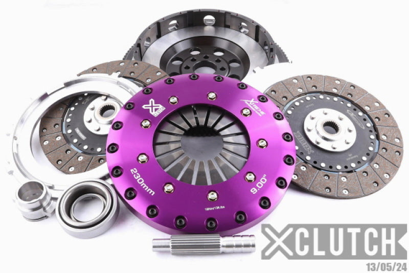 XCLUTCH 90-96 Nissan 300ZX Turbo 3.0L 9in Twin Solid Organic Clutch Kit XKNI23538-2G XKNI23538-2G Photo - Primary