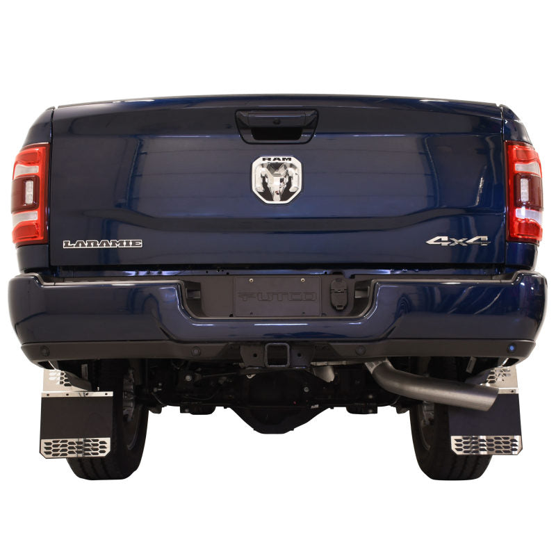 Putco 10-18 Ram HD Dually - (Fits Front) - Set of 2 Mud Skins - Brushed SS w/ Hex Shield 78160 78160 Photo - Primary