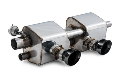 AWE Tuning Porsche 911 (991.2) Carrera / S SwitchPath Exhaust for PSE Cars - Diamond Black Tips 3025-33018 3025-33018 Photo - out of package