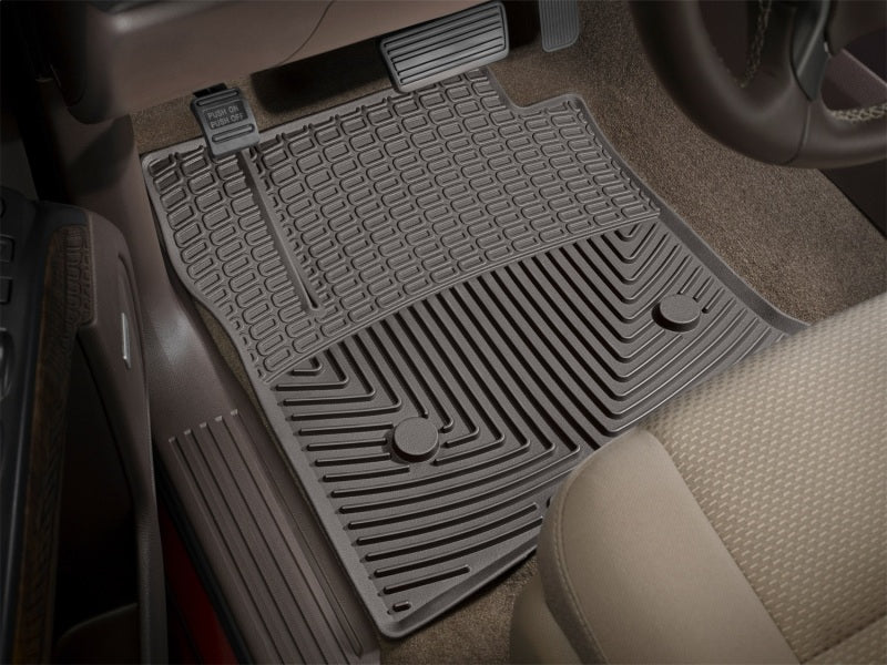 WeatherTech 2018+ Lincoln Navigator / Navigator L Rear Rubber Mats - Cocoa W478CO W478CO Photo - Primary