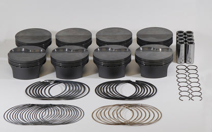 Mahle MS Piston Set GM LSX 416cid 4.005x1.050RCH 4.125 Stk 6.125 Rod .927 Pin -5.8cc 11.1CR Set of 8 930227205 930227205 Photo - Primary