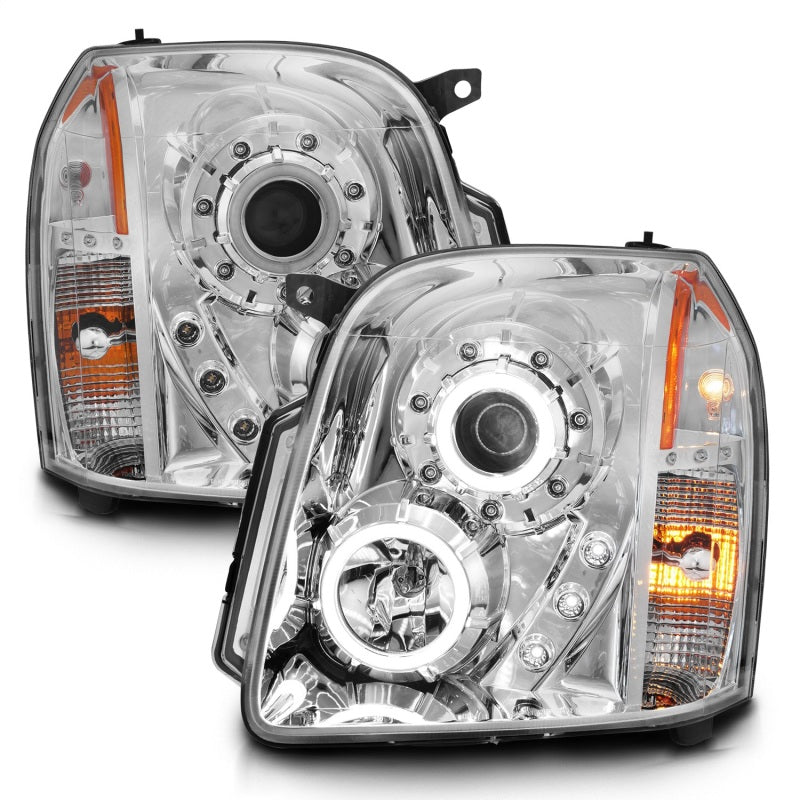 Anzo 2007-2014 Gmc Yukon Projector Headlights w/ Halo Chrome (CCFL) 111147 Photo - Unmounted