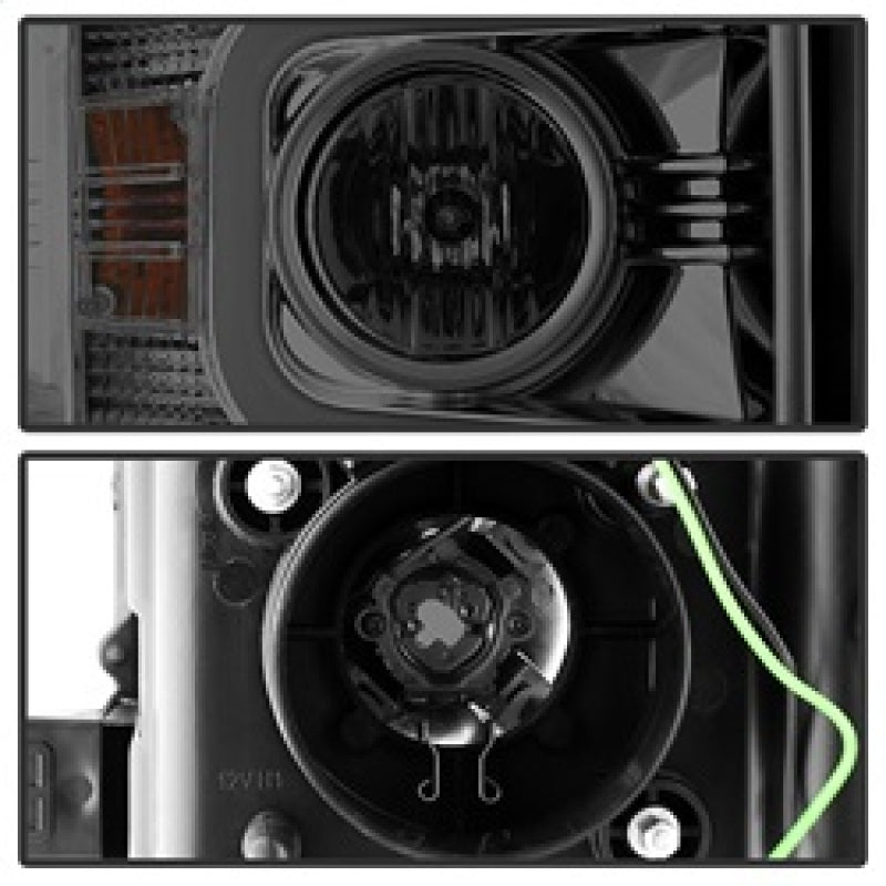 Spyder Chevy Silverado 14-16 2500 HD Projector Headlights Light Bar DRL Smke PRO-YD-CSHD14-LBDRL-SM 5081056 5081056 Photo - Unmounted