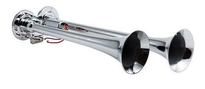 Kleinn Air Horns Kleinn Chrome Dual Horn/ 15In/12.25In - Chrome-Plated Zinc Alloy 102 102 Photo - Primary