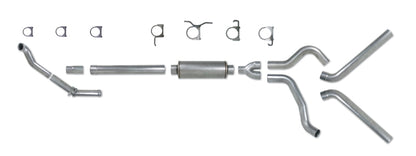 Diamond Eye Performance Diamond Eye KIT 4in TB DUAL AL: 94-97 FORD 7.3L F250/F350 PWRSTROKE NFS W/ CARB EQUIV STDS K4308A K4308A Photo - Primary