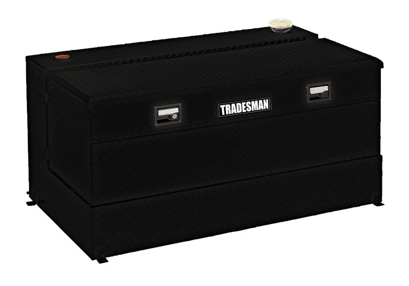 Tradesman Aluminum L-Shape Liquid Storage Tank Combo (48in. / 80 Gallon Capacity) - Black 73290