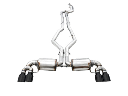 AWE Tuning 2019+ BMW M340i (G20) Non-Resonated Touring Edition Exhaust - Quad Diamond Black Tips 3015-43156 3015-43156 Photo - out of package