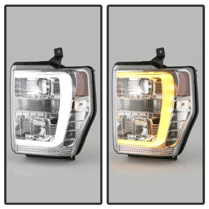 Spyder Ford F-250/350/450 08-10 V2 High-Power LED Headlights-Switch Back-Chrome PRO-YD-FS08PL-SBLB-C 5087744 5087744 Photo - Unmounted