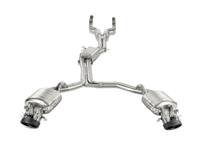 Akrapovic 14-17 Audi RS6 Avant (C7) Evolution Line Cat Back (Titanium) w/ Carbon Tips S-AU/TI/3H S-AU/TI/3H Photo - Primary