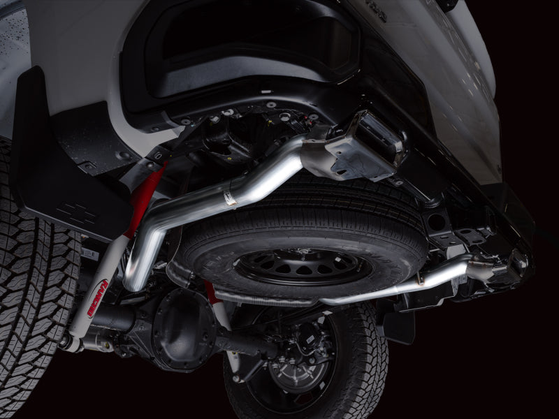 AWE Tuning AWE 4th Gen GM 1500 6.2L Catback Split Rear Exit (w/ Bumper Cutouts) - OE Tips 3015-31202 3015-31202 Photo - Mounted