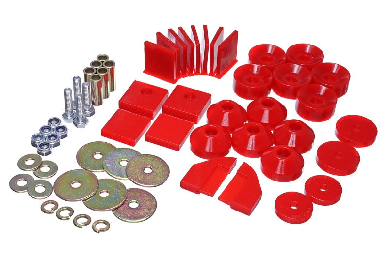 Energy Suspension 1986-95 Suzuki Samurai Body Mount Set Red 1.4101R Photo - Primary