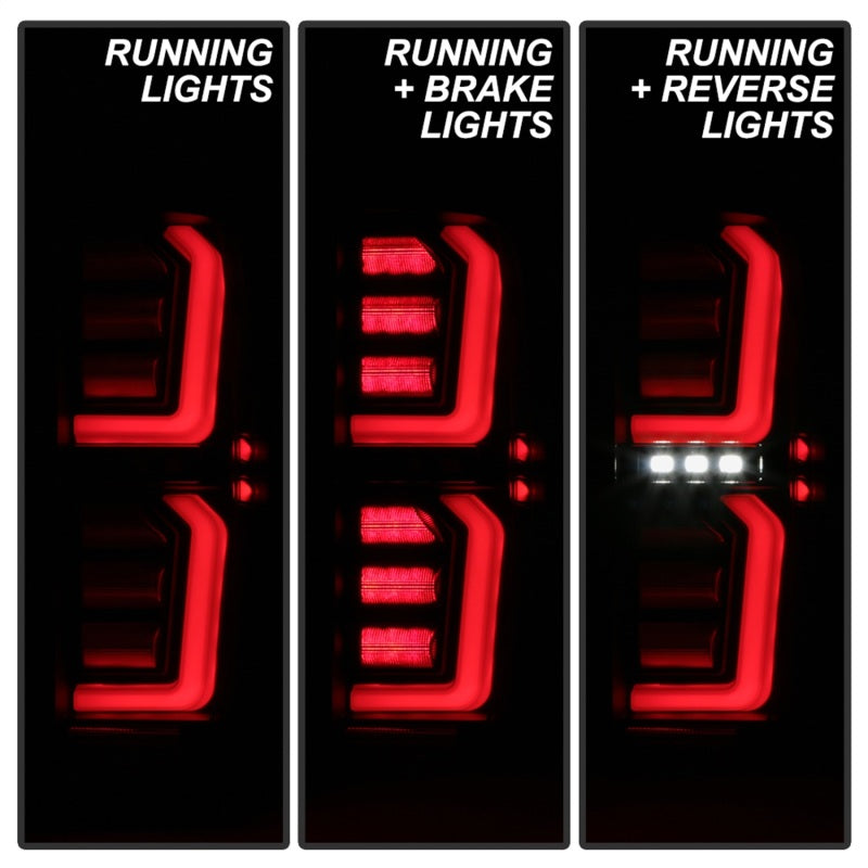 Spyder GMC Sierra 19-20 Incandescent Bulb Model Only LED Tail Lights - Black ALT-YD-GS19-LED-BK 5000286 5000286 Photo - Unmounted