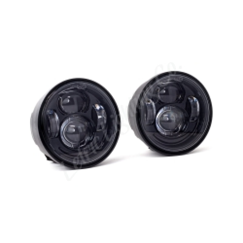 Letric Lighting 08-17 Fat Bob LED Black Headlight Kit LLC-EFBH LLC-EFBH Photo - Primary