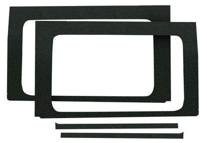 DEI 2018-Up Jeep Wrangler JL 4-Door Rear Side Window Trim Kit 4-pc - Black 50173 50173 Photo - Primary