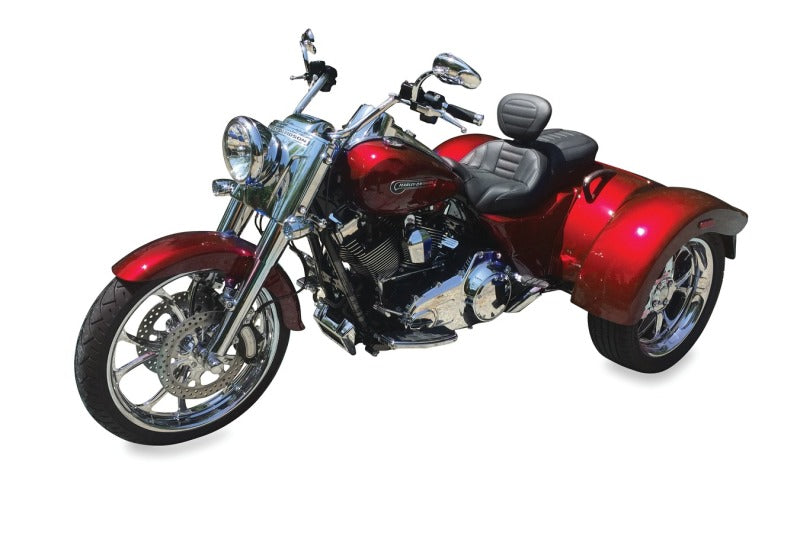 Mustang Motorcycle Mustang 15-21 Harley Freewheeler Standard Touring Deluxe 1PC Seat w/Driver Backrest - Black 79592 79592 Photo - Primary