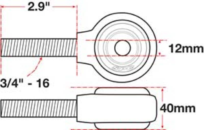 SPC Performance XAXIS Rod End Ball Joint 15752