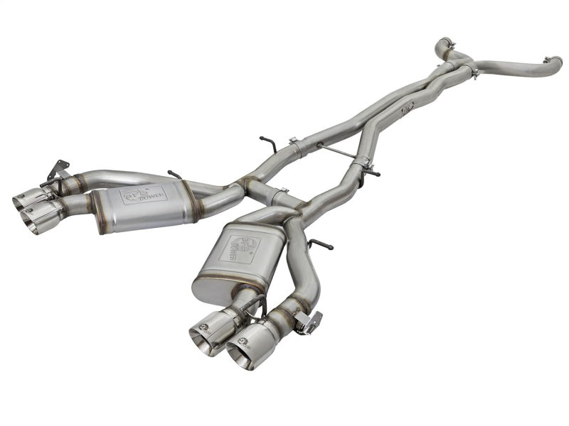 aFe Mach Force-Xp 3in 304 Stainless Steel Cat-Back Exhaust System w/Polish 49-34069-P Photo - Primary