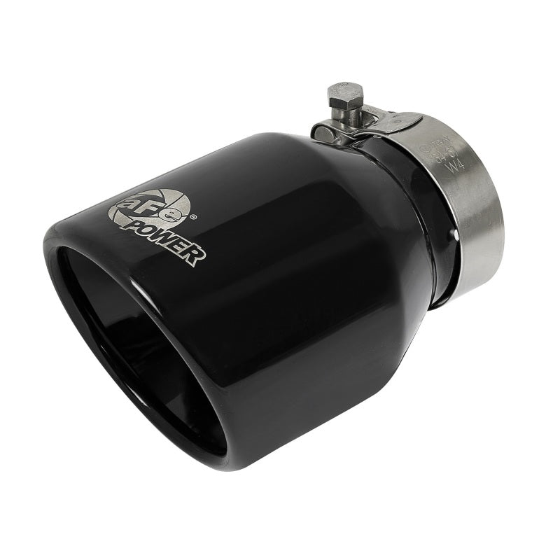 aFe MACH ForceXP 3IN to 2.5IN 304SS Cat-Back Exhaust System w/ Black Tips 14-16 BMW M235i (F22/23) 49-36347-B 49-36347-B Photo - Close Up
