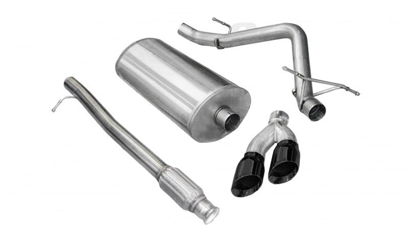 Corsa 10-13 Chevrolet Silverado Crew Cab/Short Bed 1500 4.8L V8 Black Sport Cat-Back Exhaust 14925BLK 14925BLK Photo - Primary